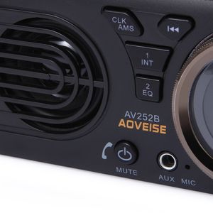 AV252B 12V Bluetooth 2.1 + EDR Vehículo Reproductor de audio MP3 Radio FM estéreo para automóvil con puerto de tarjeta USB / TF