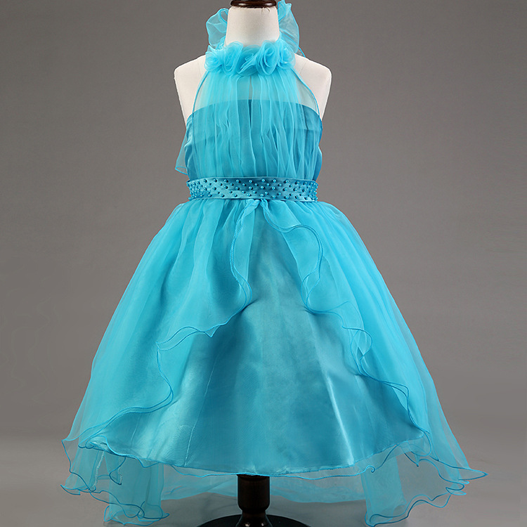 Blush Flower Girl Dresses For Weddings New Winter Long Tail Floor