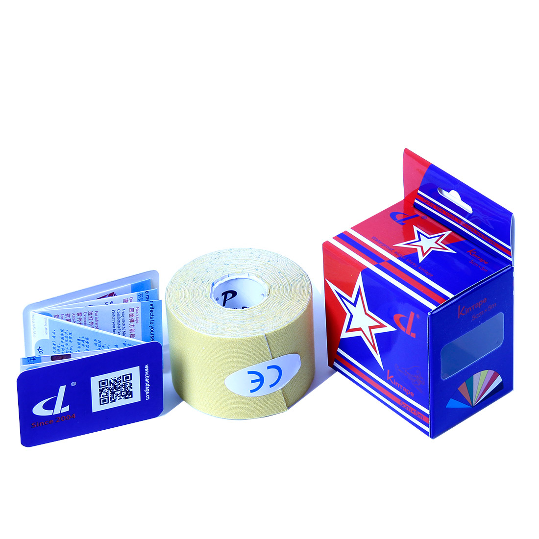 2017 Dl Brand Kinesiology Kinesio Tape 5cm X 5m Kintape Box+Instruction