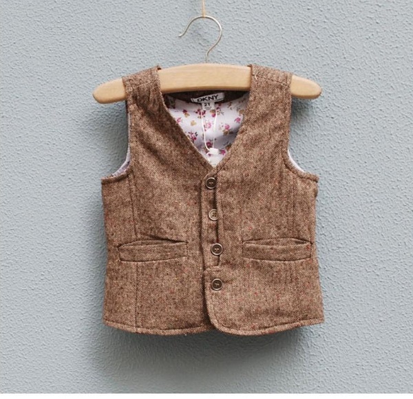 2015 Boys Waistcot Autumn Winter New Baby Kids Clothing Children'S Fashion Waist Coat England