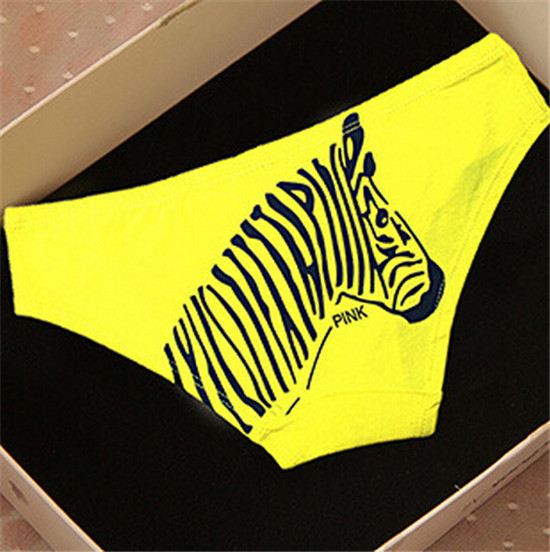 2017 Fashion Cute Zebra Ladies Girls Panties Short Cotton Underwear