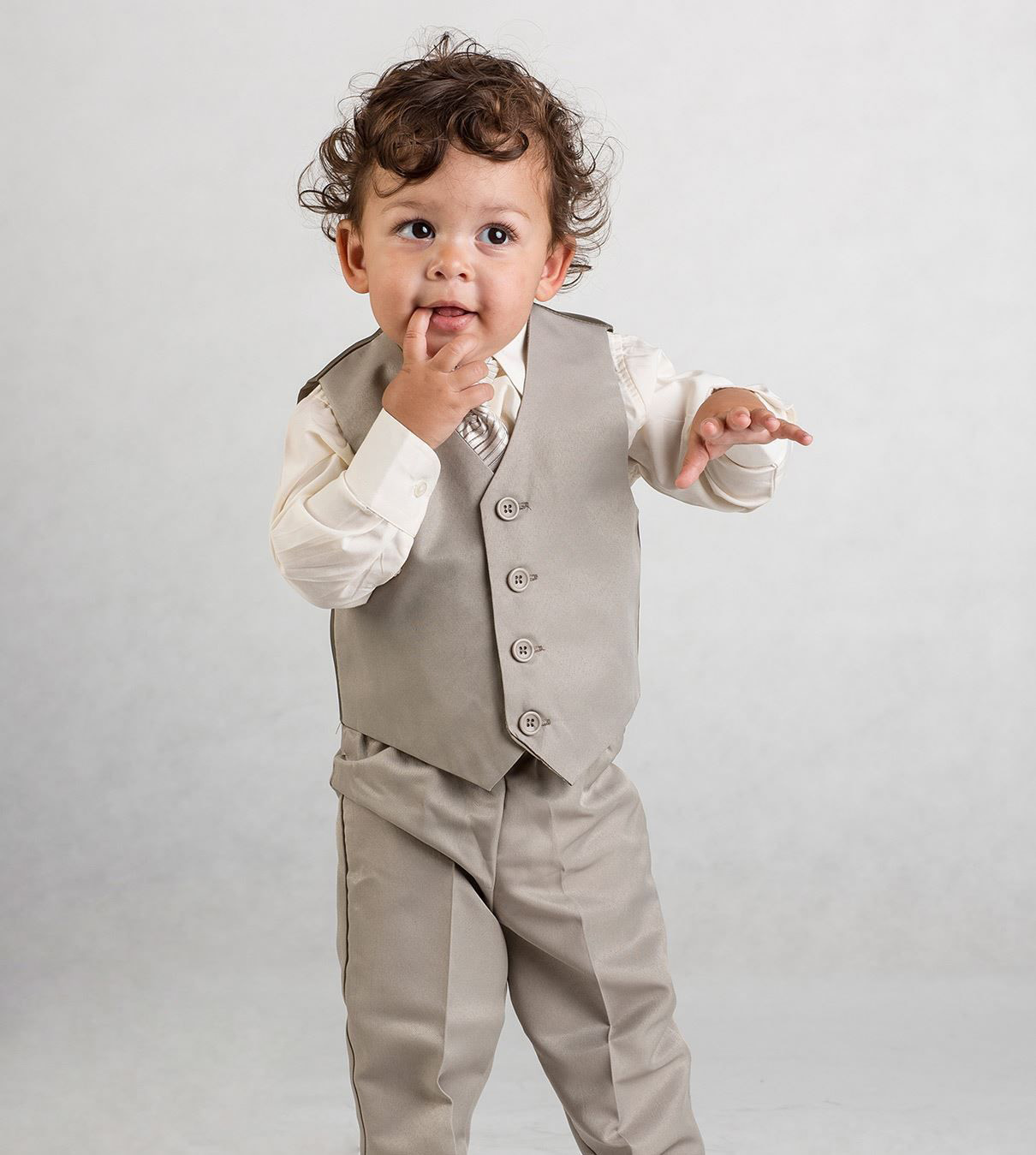 Newborn Litlle Boys Tuxedo Baby Formal Suits Gentleman Clothes For