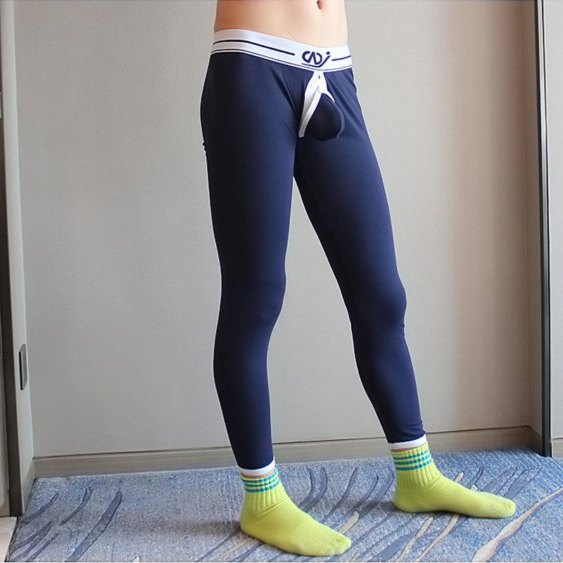 2017 Brand Long Johns Thermal Pants Modal Open Crotch Tight Leggings