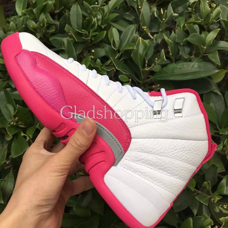2016 Retro 12 Gs Dynamic Pink Valentines Day Perfect Women Basketball