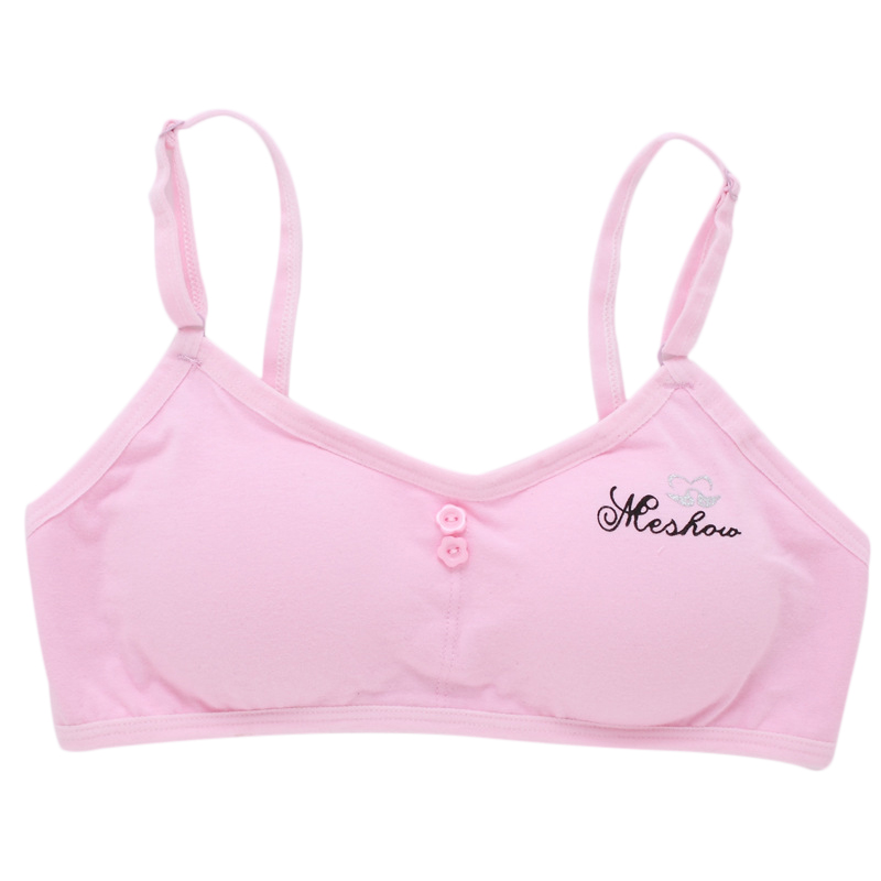 High Quality Young Developmental Girls Cotton Training Bra High Quality
