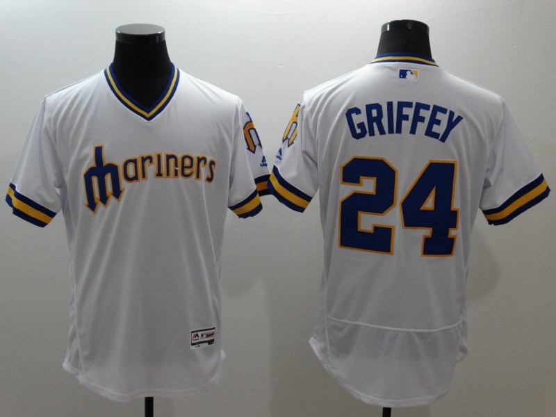 2017 2016 Seattle Mariners Jerseys,24 Ken Griffey,Baseball Flexbase
