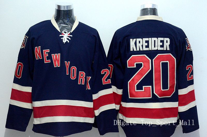 2017 New York 20 Chris Kreider Rangers Jerseys Ice Hockey Stadium