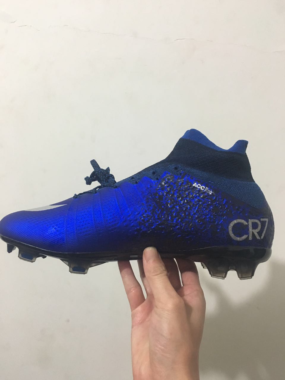 blue cr7 soccer cleats mercurial superfly