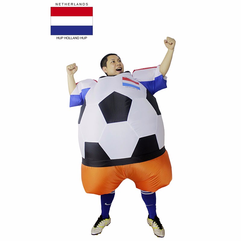 Brasil Football Soccer Inflatable Costumes Brazil Funny Fat Suits Mascot Party Fancy Blow Up