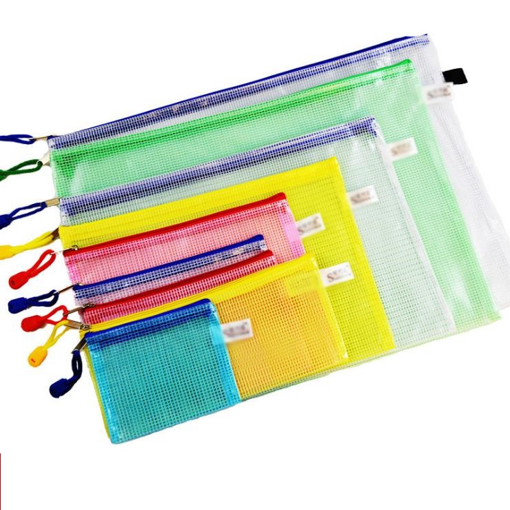 Office Stationery Single Zipper Bag B4/A4/A5/A6/B5/B6/A3/B8/Bill Size