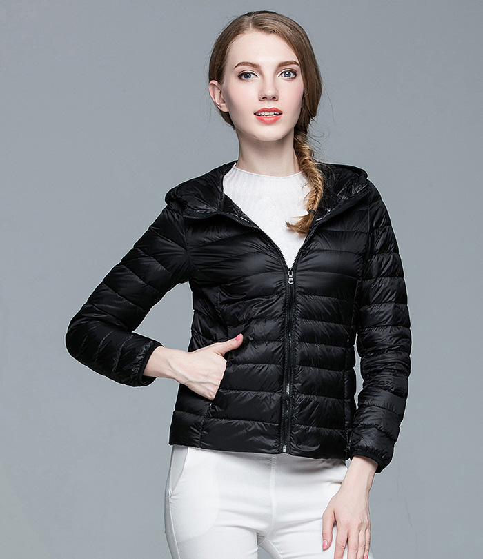 2017 2017 Winter Spring Women 90 White Duck Down Jacket Woman Hooded