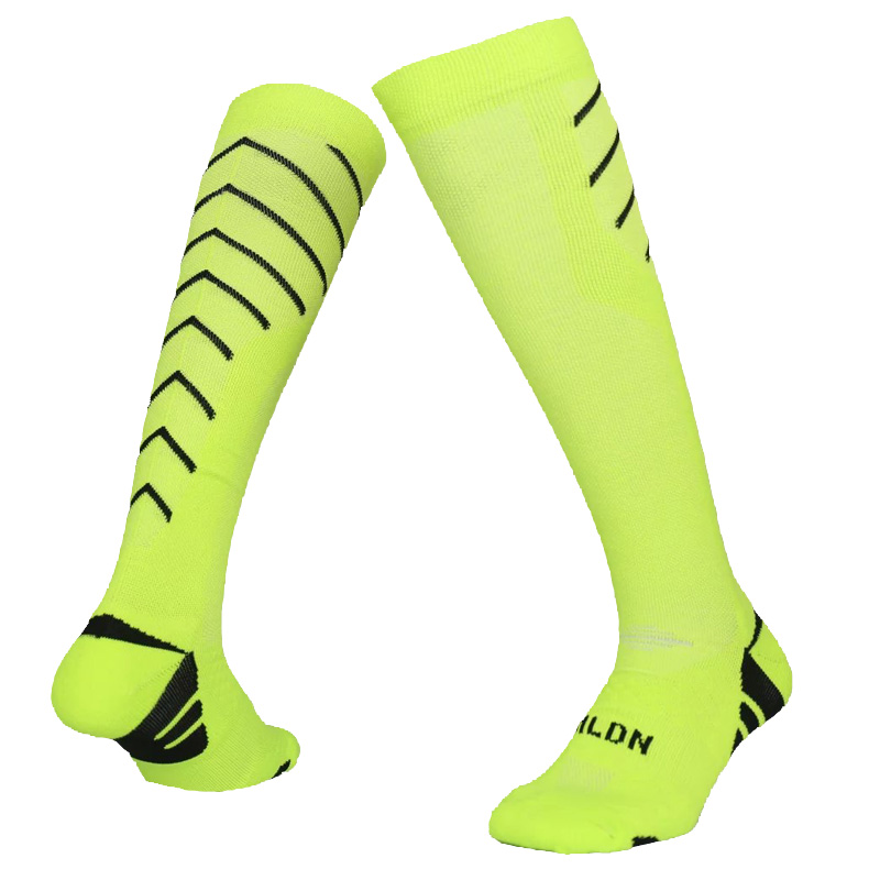 2017 Youth In Bulk Thick Soccer Socks Over Knee Cotton Blue Go Over