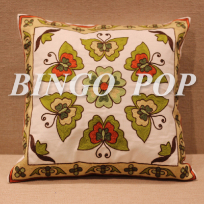100% Cotton Embroidery Throw Pillow Case Decorative Cushion Cover 18 X 18 Home Pillows Covers ...