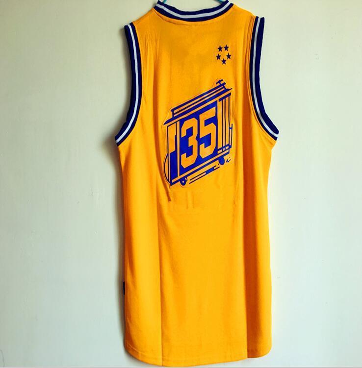 2017 2016 New Basketball Jersey 35 30 Blue White Yellow Black Uniform