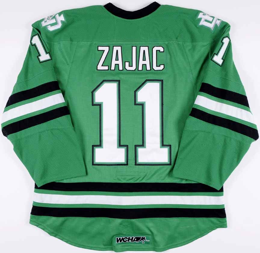 2017 North Dakota Hockey Jersey 5 Chay Genoway 11 Darcy Zajac 29 Brock Nelson Men'S 100