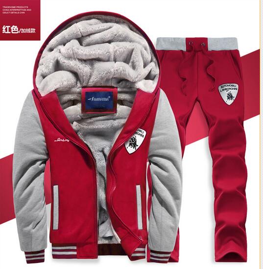 black and red polo jogging suit