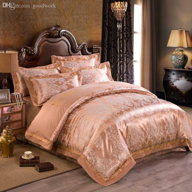 Wholesale Oriental Bedding Sets Queen King Size Bright Colored Silk