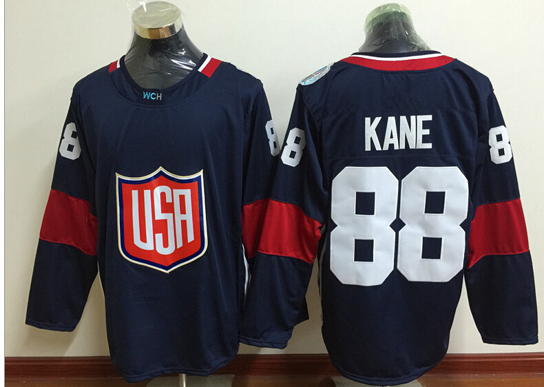 2017 Team Usa 88 Patrick Kane 2016 World Cup Of Hockey Olympics Game White Jerseys Mens Hockey