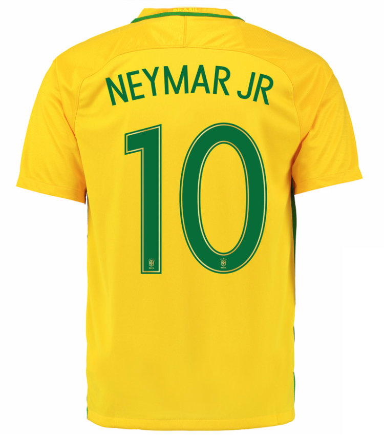 2017 2016 Brazil Home Yellow Soccer Jersey 2016 Neymar Jr Oscar David