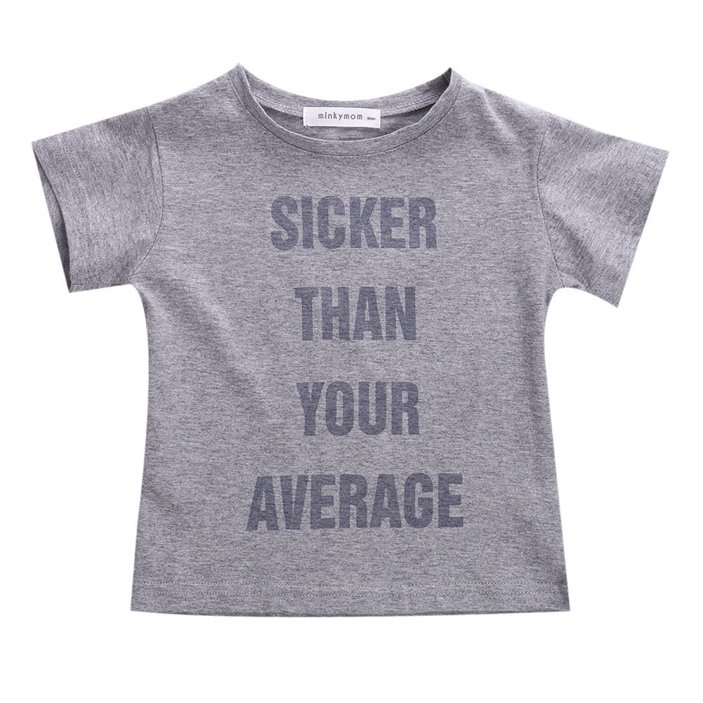 2017 Fashion Design Boys Tshirt Kids Toddler Baby Boy Summer Cool Tees