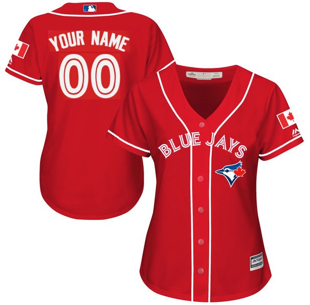 2017 Women Customized Baseball Jerseys Toronto Blue Jays Personalized