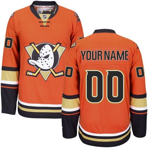 2017 Custom Anaheim Ducks Jerseys Black Orange 2016 Stadium Series