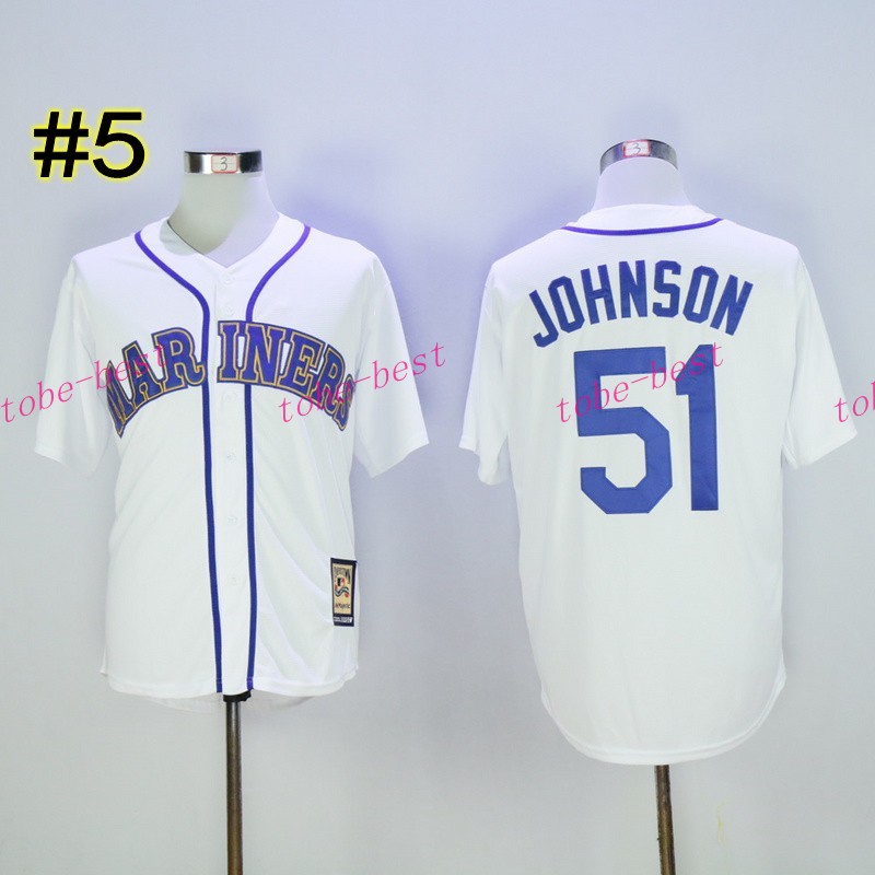 2017 Seattle Mariners 51 Randy Johnson Jersey Cooperstown Baseball