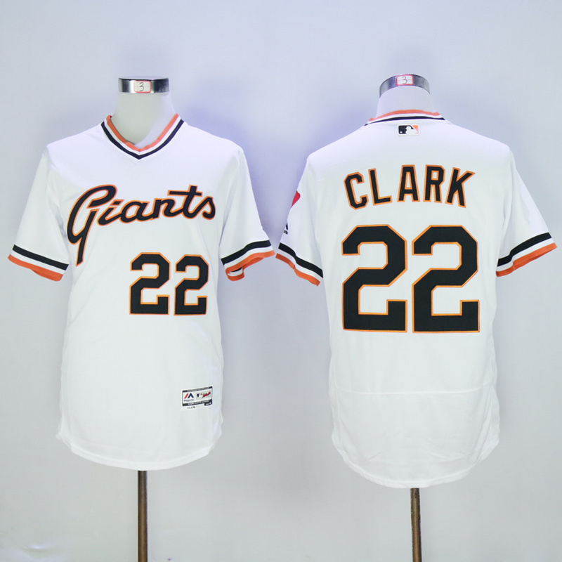 2017 San Francisco Giants Jerseys 22 Will Clark Jersey Sf Black Cream