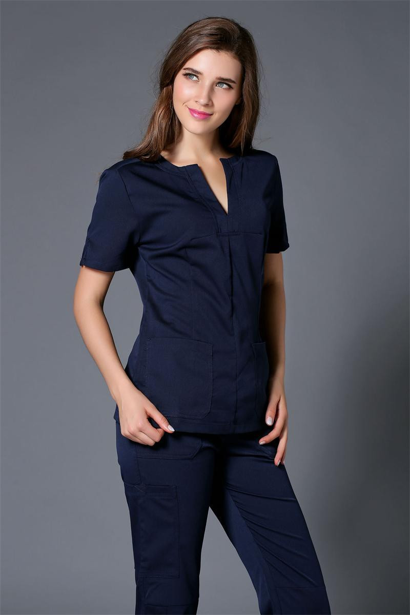 2017 Wholesale Medico Uniformes Hospital Women Medical Clothing Nursing