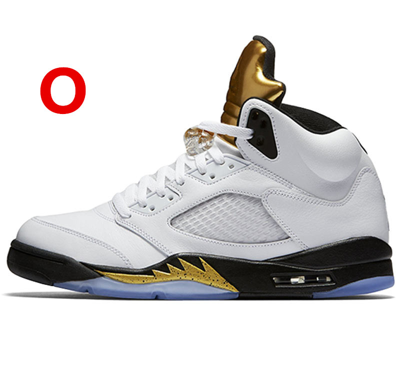 2016 New Air Retro 5 Mens Basketball Shoes OG Black Metallic Mens