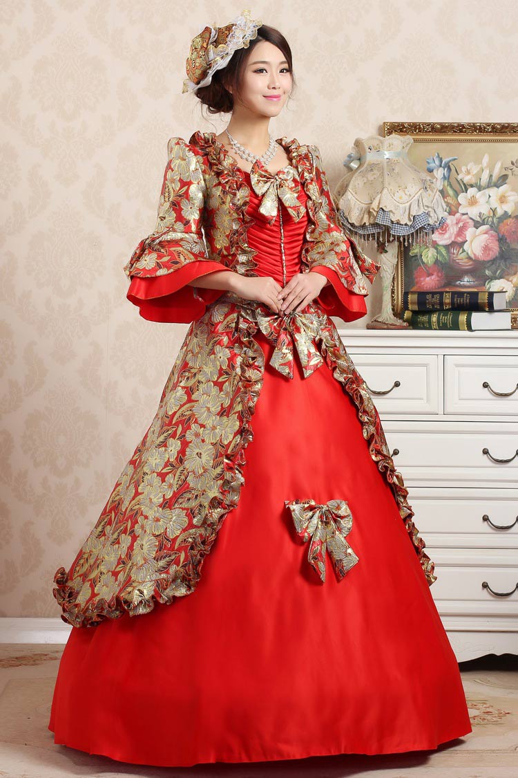 Customized 2016 Brand New Autumn & Winter European Court Dress For