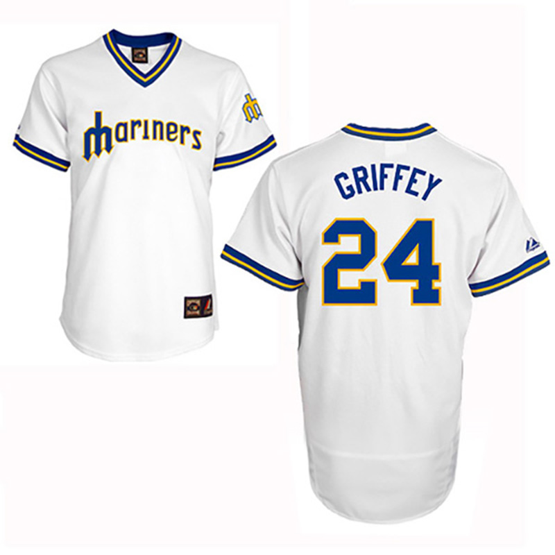 2017 Men'S Cheap 24 Ken Griffey Jr Jersey 100 Stitched Baseball