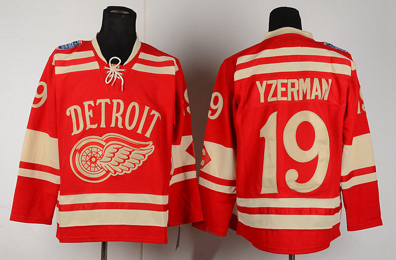 Red wings old school jersey Clearance