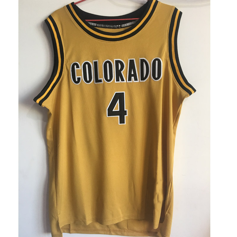 2017 Mens 4 Chauncey Billups Basketball Jerseys Colorado Buffaloes