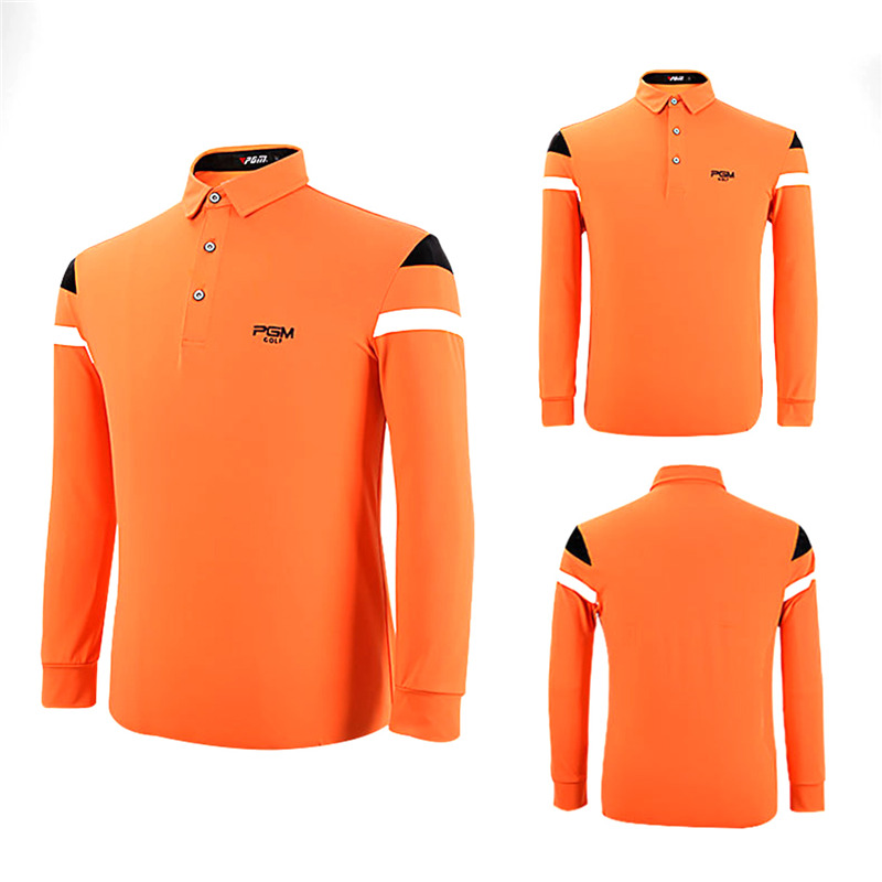 2017 Pgm Brand Men Outdoor Golf Match Polo Shirts Long Sleeve Golf T