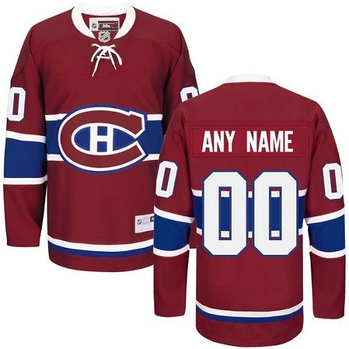 2017 Customized Men'S Montreal Canadiens Custom Any Name Any Number Ice