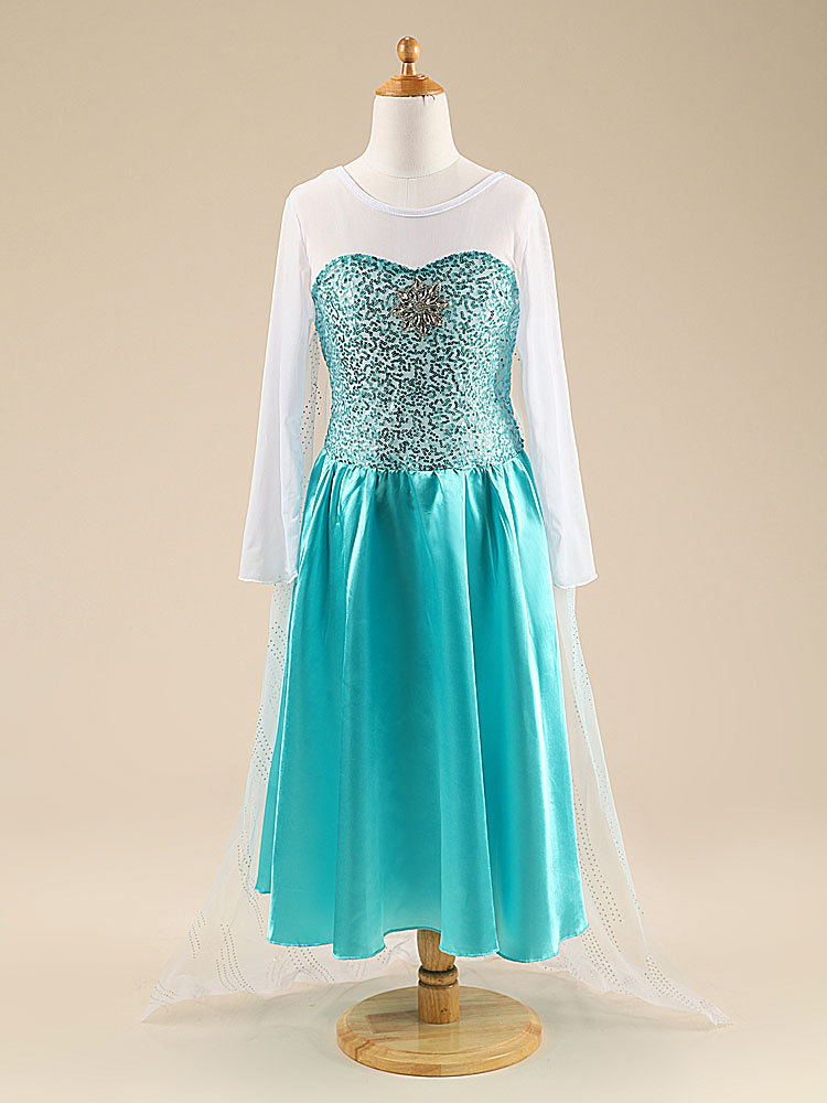 New Arrival Girls Frozen Party Dresses Baby Queen Elsa Anna Dress Kids