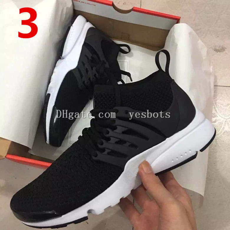 2017 Top Air Presto Br Qs Breathe Black White Mens Basketball Shoes Sneakers Women Running Shoes ...
