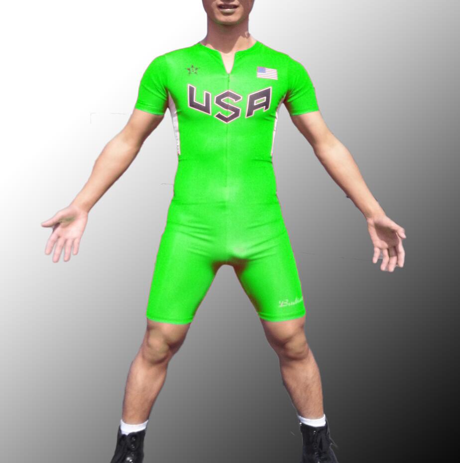 2017 Usa Team Man Track & Field Fast Running One Piece Suit