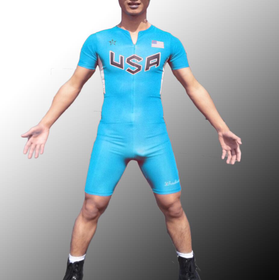 2017 Usa Team Man Track & Field Fast Running One Piece Suit