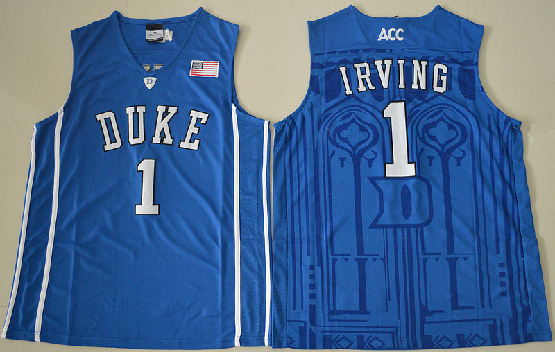 2017 Duke Blue Devils 1 Kyrie Irving Jersey Men College 1 Jabari Parker