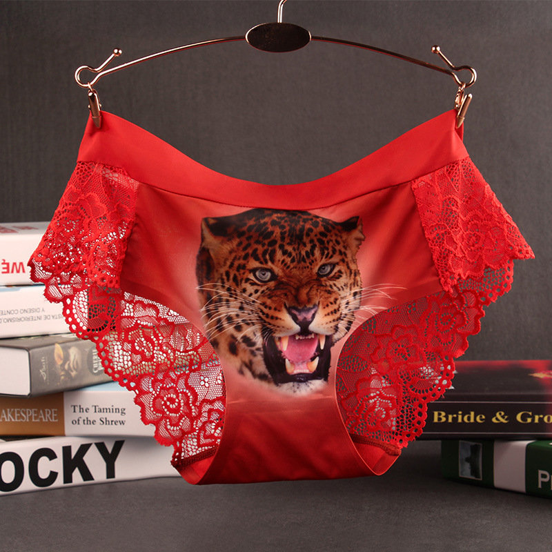 2017 2017 New Sexy Panties Seamless 3d Tiger Print Underwear Women