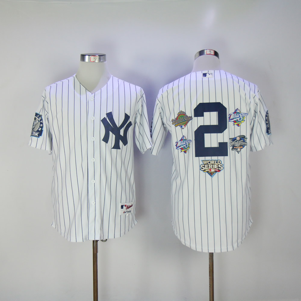 2017 New York Yankees 2derek Jeter Jersey With Captain Patch White