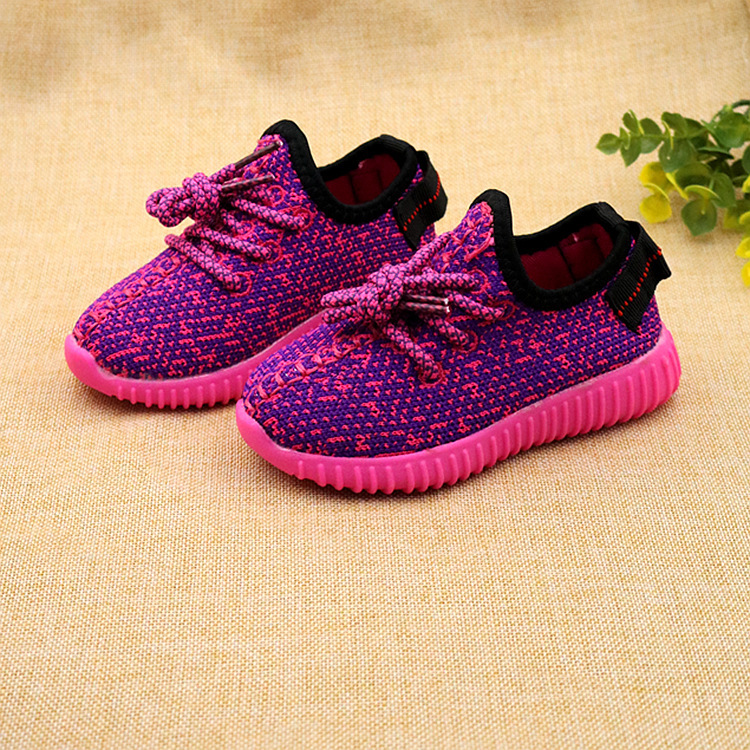 2017 New 16sizes Kids Led Luminous Sneakers Boys And Girls Shiny