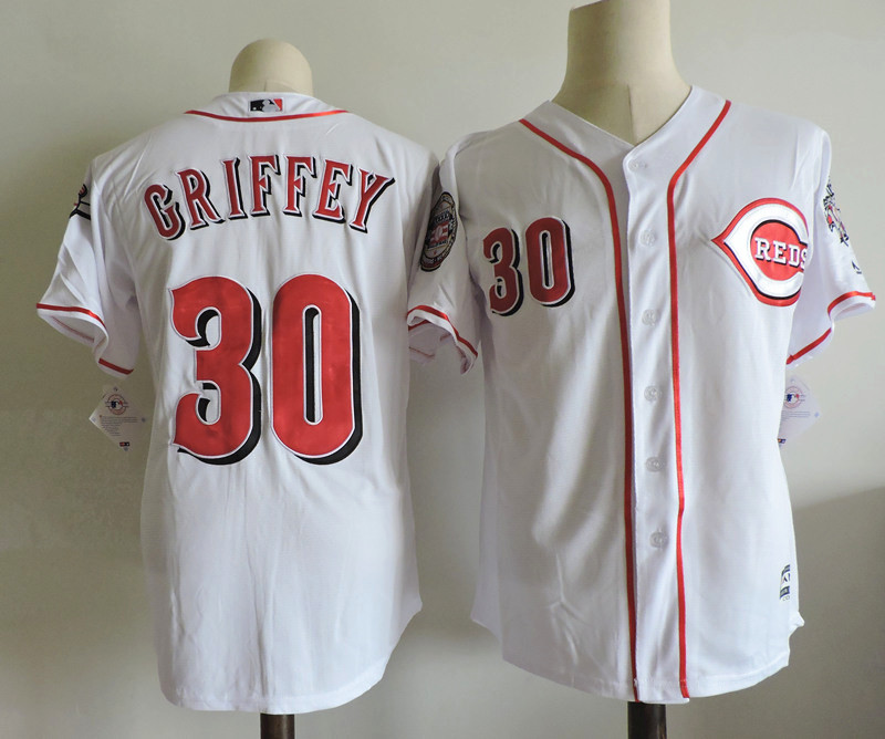 2017 Cincinnati Reds Baseball Jersey Hall Of Famer 30 Ken Griffey Jr