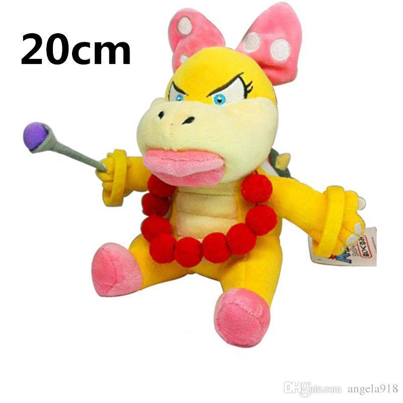 2017 Big Monster King Koopa Jr. 7 8 Inch Super Mario Bros Bowser Koopalings Plush Toy Ems