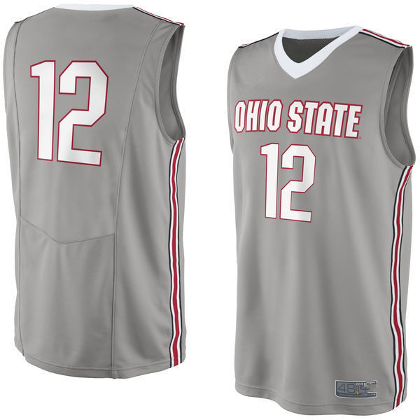 2017 No. 2 Ohio State Buckeyes Men College Basketball Jersey Embroidery