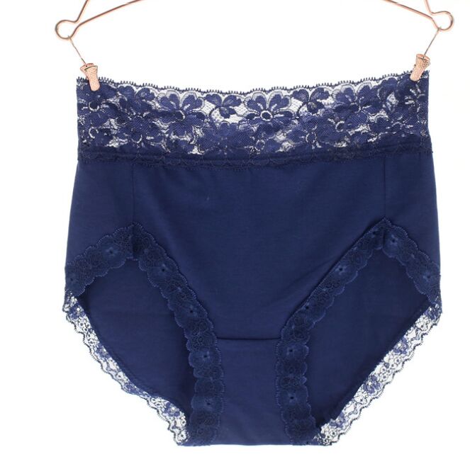 2018 New Arrival Womens Cotton Full Coverage High Waist Lace Panties