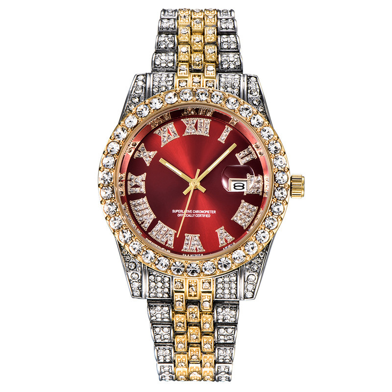 Koop Volledig Bling AAA Diamond Horloge Mannen Luxe Mode Quartz Mens  Horloges Goud Zilver Mannelijke Klok Dropshipping Rol Relogio Masculinog  Goedkoop | Snelle Levering En Kwaliteit | Nl.Dhgate