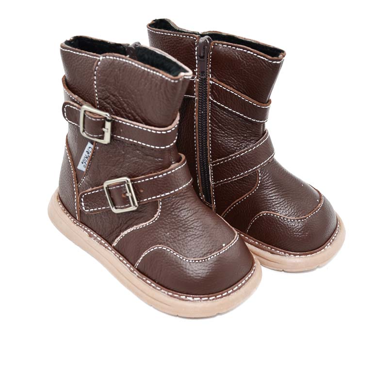 Genuine Leather Boots,Baby Boots, Sqc13 Brown,Baby Shoes, Kids Shoes
